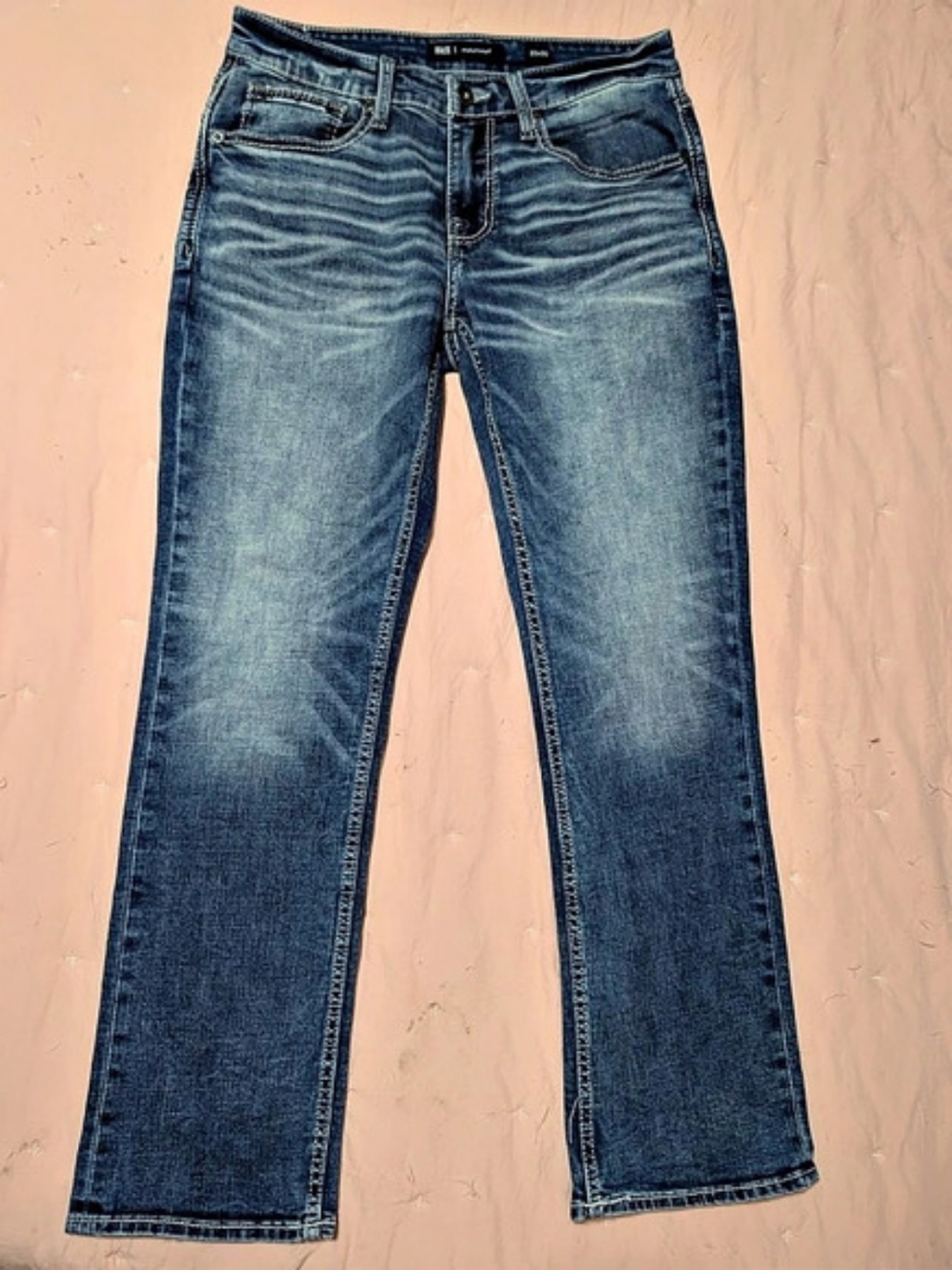 BKE Jake Straight Jeans Men's Waist 33x30 Blue